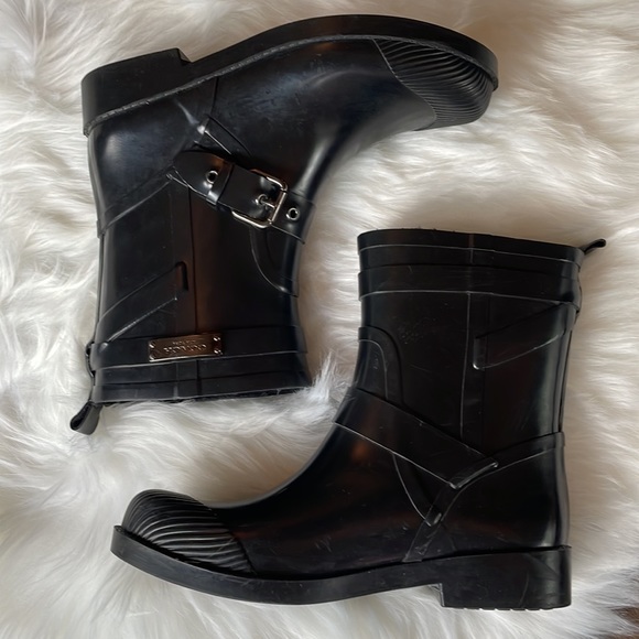 COACH Lester rain bootie EUC Size 6 - Picture 7 of 16